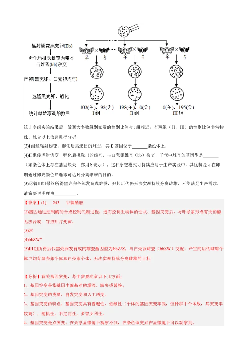 解密09生物的变异（分层训练)（解析版）_新高考复习资料_2023年新高考复习资料_二轮复习_高频考点解密2023年高考生物二轮复习讲义+分层训练（全国通用）288808838