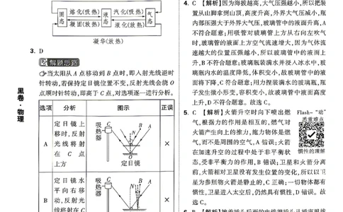 黑白卷物理答案_中考押题2026《中考押题》系列（9科全套实时更新中）_万唯2026版初中《万唯黑白卷》7科全套（湖南）_黑白卷物理