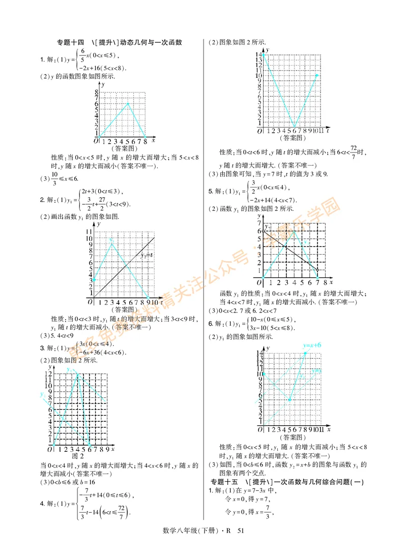 高分突破-数学-8下-详细参考答案_2026中考押题卷合集_2026新中考中考全科资料_2026春初中数学八年级下册《高分突破》含答案（人教版）(1)