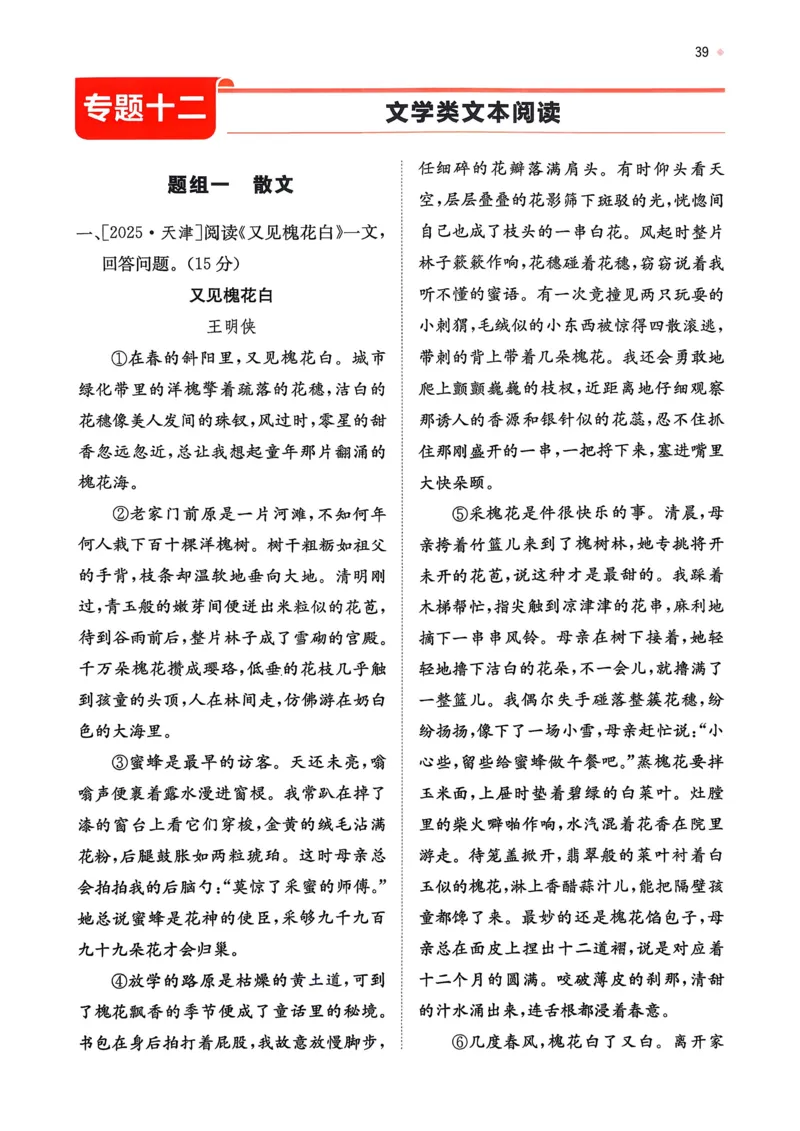 语文_精练本_2026中考押题卷合集_2026新中考中考全科资料_2026版初中《一本》中考训练方案（语文）