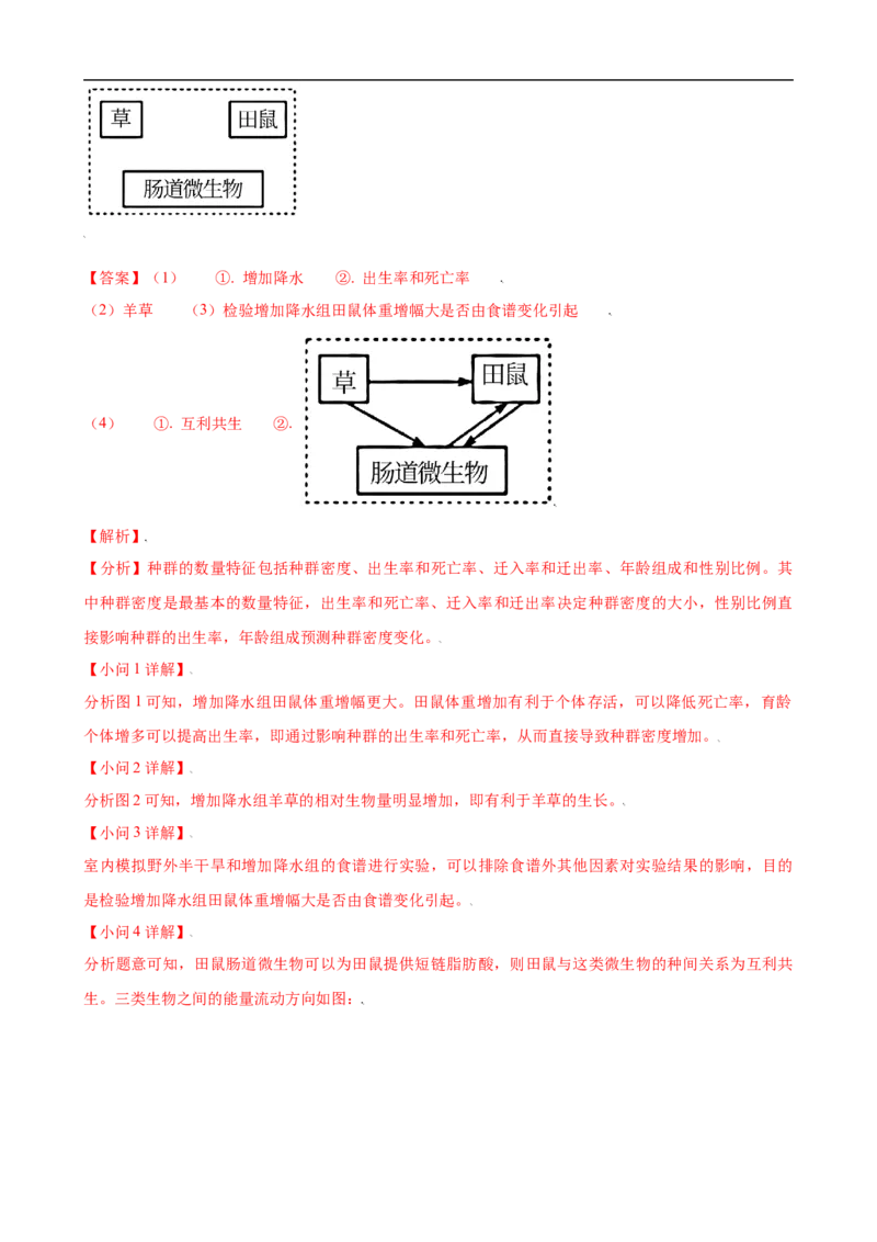 解密15种群与群落（讲义)（教师版）_通用版（老高考）复习资料_2023年复习资料_二轮复习_高频考点解密2023年高考生物二轮复习讲义+分层训练（全国通用）