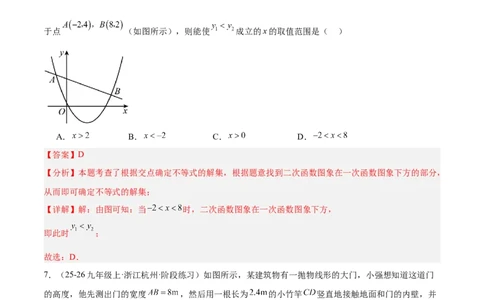 第二十二章二次函数重难点检测卷（教师版）_人教版数学九年级上册_版本二_九年级数学上册（人教版）_重难点专题提升-V7_2026版