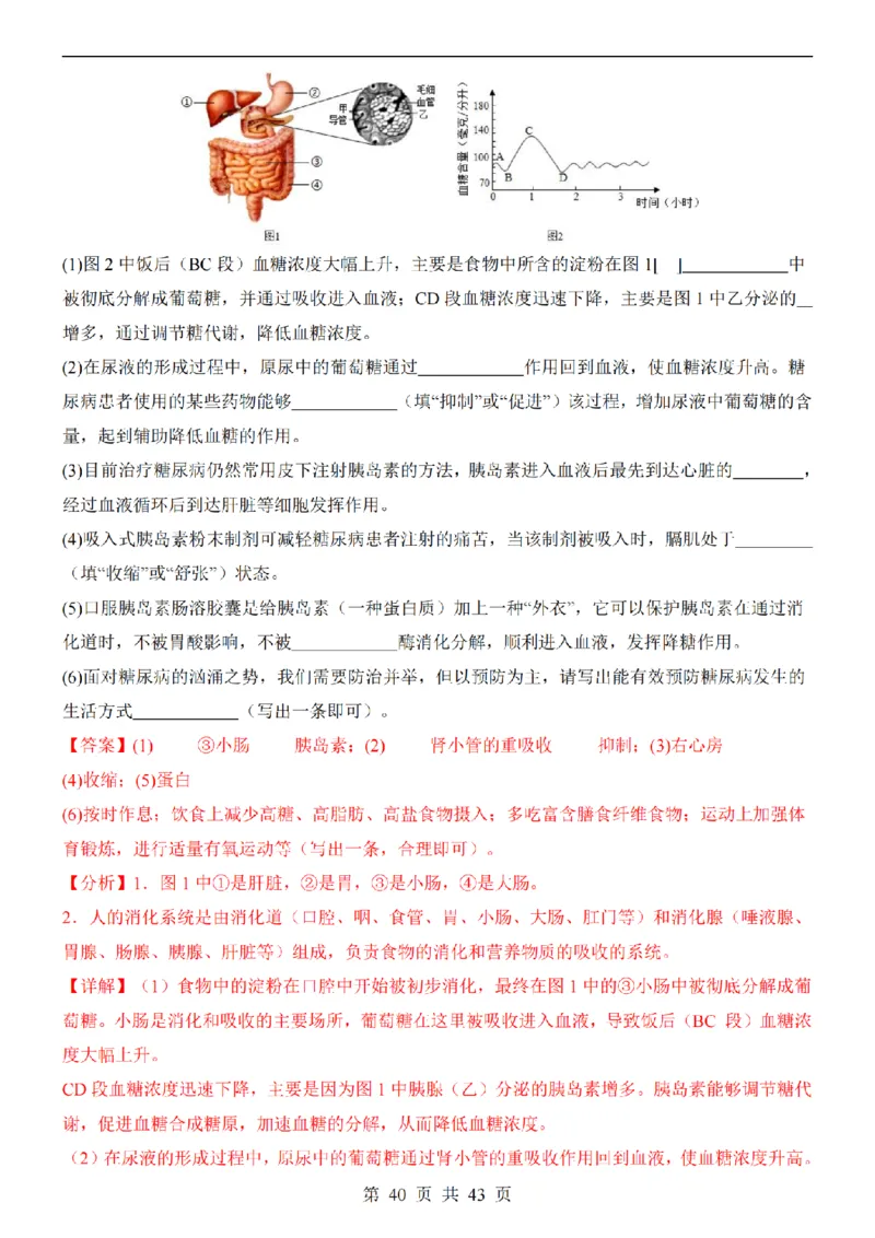 2025中考(会考)生物考前押题卷（青岛卷）_幼小初教辅资料_中考_2025中考各科押题卷+模拟卷（含全国）