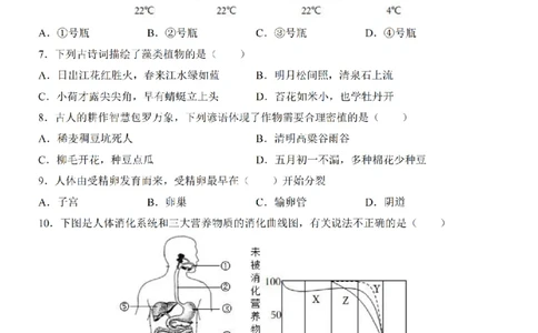 2025中考(会考)生物考前押题卷（长沙卷）_幼小初教辅资料_中考_2025中考各科押题卷+模拟卷（含全国）