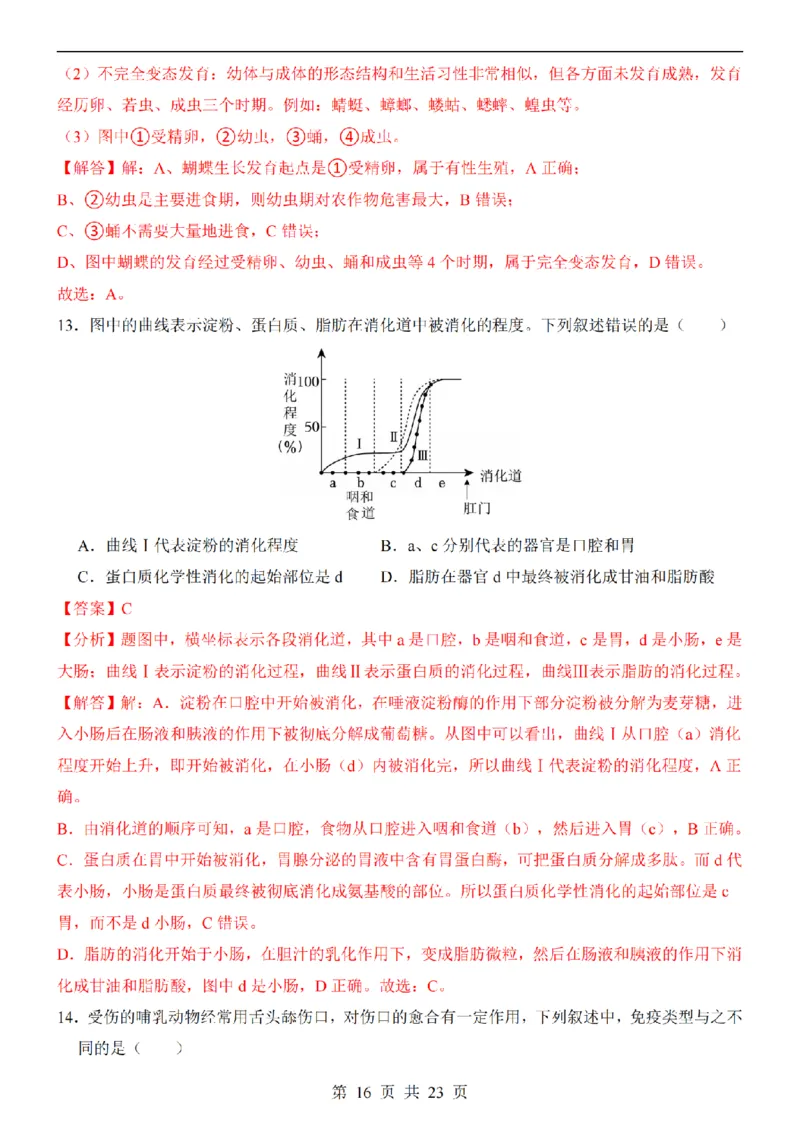 2025中考(会考)生物考前押题卷（山西卷）_幼小初教辅资料_中考_2025中考各科押题卷+模拟卷（含全国）