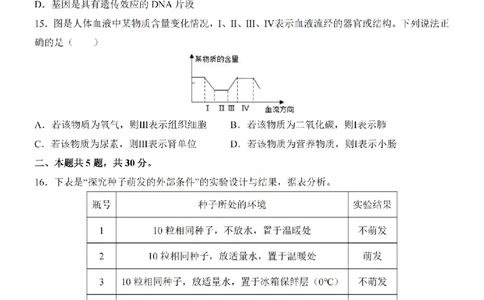 2025中考(会考)生物考前押题卷（广西卷）_幼小初教辅资料_中考_2025中考各科押题卷+模拟卷（含全国）