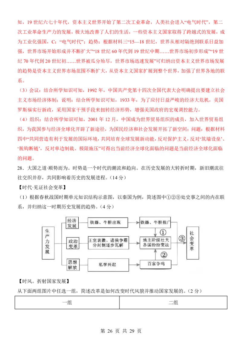 2025中考历史考前模拟卷04（全国通用）_幼小初教辅资料_中考_2025中考各科押题卷+模拟卷（含全国）