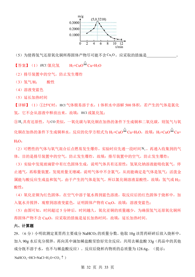 2025中考化学考前模拟卷07（全国通用）_幼小初教辅资料_中考_2025中考各科押题卷+模拟卷（含全国）