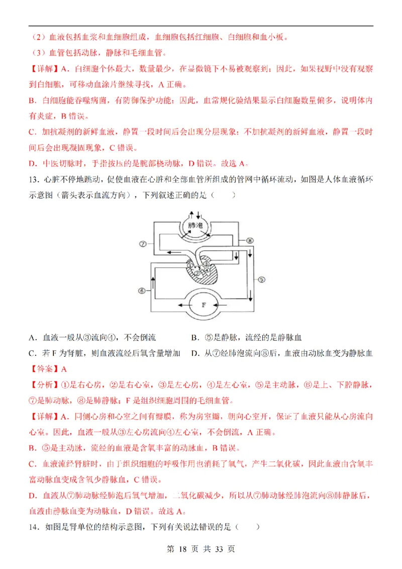2025中考(会考)生物考前押题卷（广东卷）_幼小初教辅资料_中考_2025中考各科押题卷+模拟卷（含全国）
