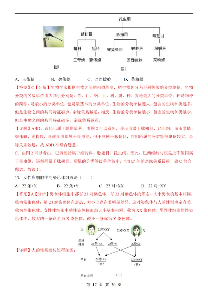 2025中考(会考)生物考前押题卷（北京卷）_幼小初教辅资料_中考_2025中考各科押题卷+模拟卷（含全国）