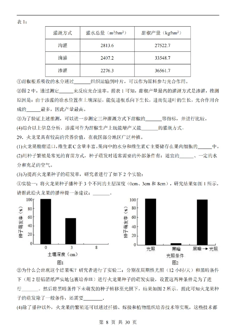 2025中考(会考)生物考前押题卷（北京卷）_幼小初教辅资料_中考_2025中考各科押题卷+模拟卷（含全国）