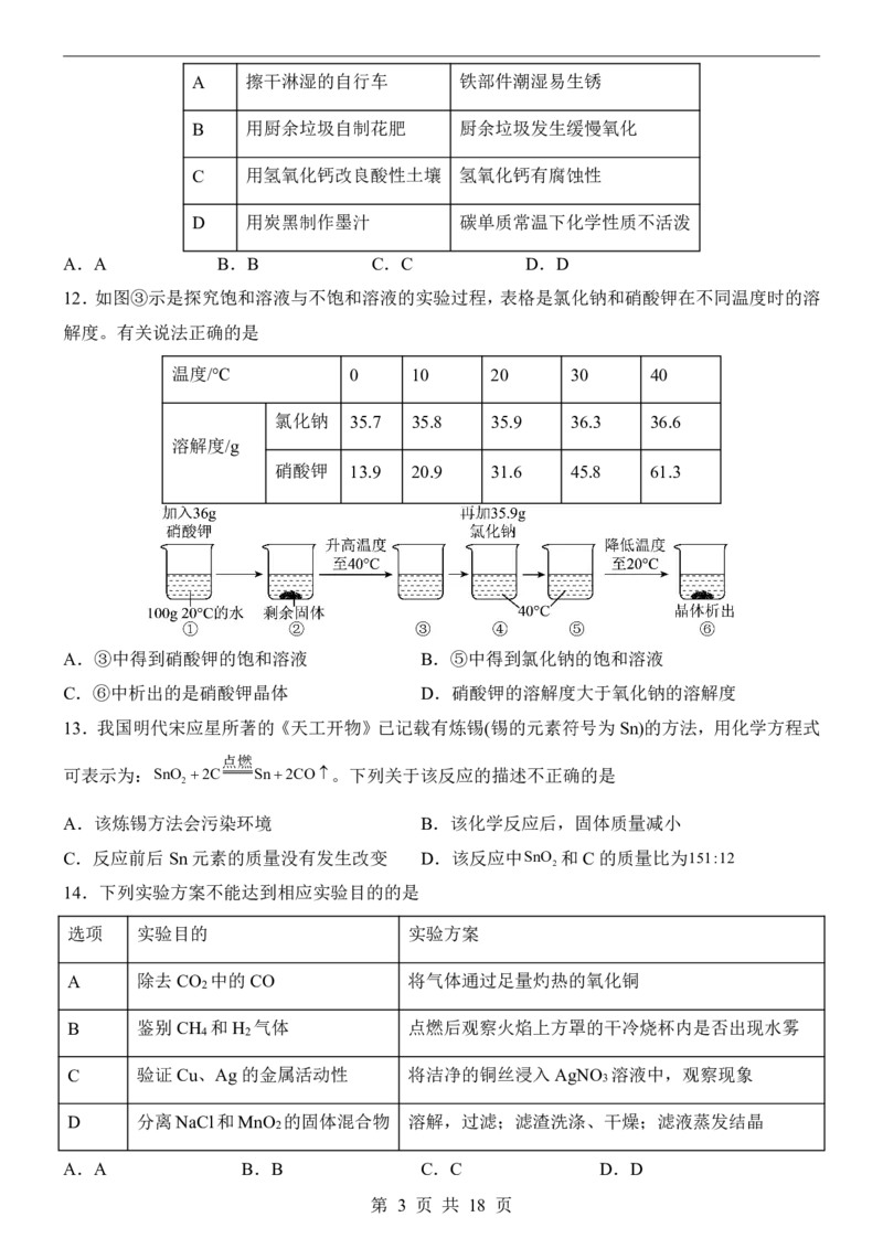 2025中考化学押题预测卷（海南卷）_幼小初教辅资料_中考_2025中考各科押题卷+模拟卷（含全国）
