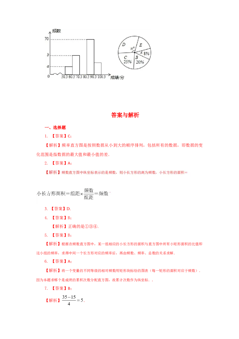 10.2直方图-2020-2021学年七年级数学下册要点突破与同步训练（人教版）(28474995)_1、初中学习资料_4-2、数学_4-2-2、初一数学下册_人教数学七年级下课时练习（148份）