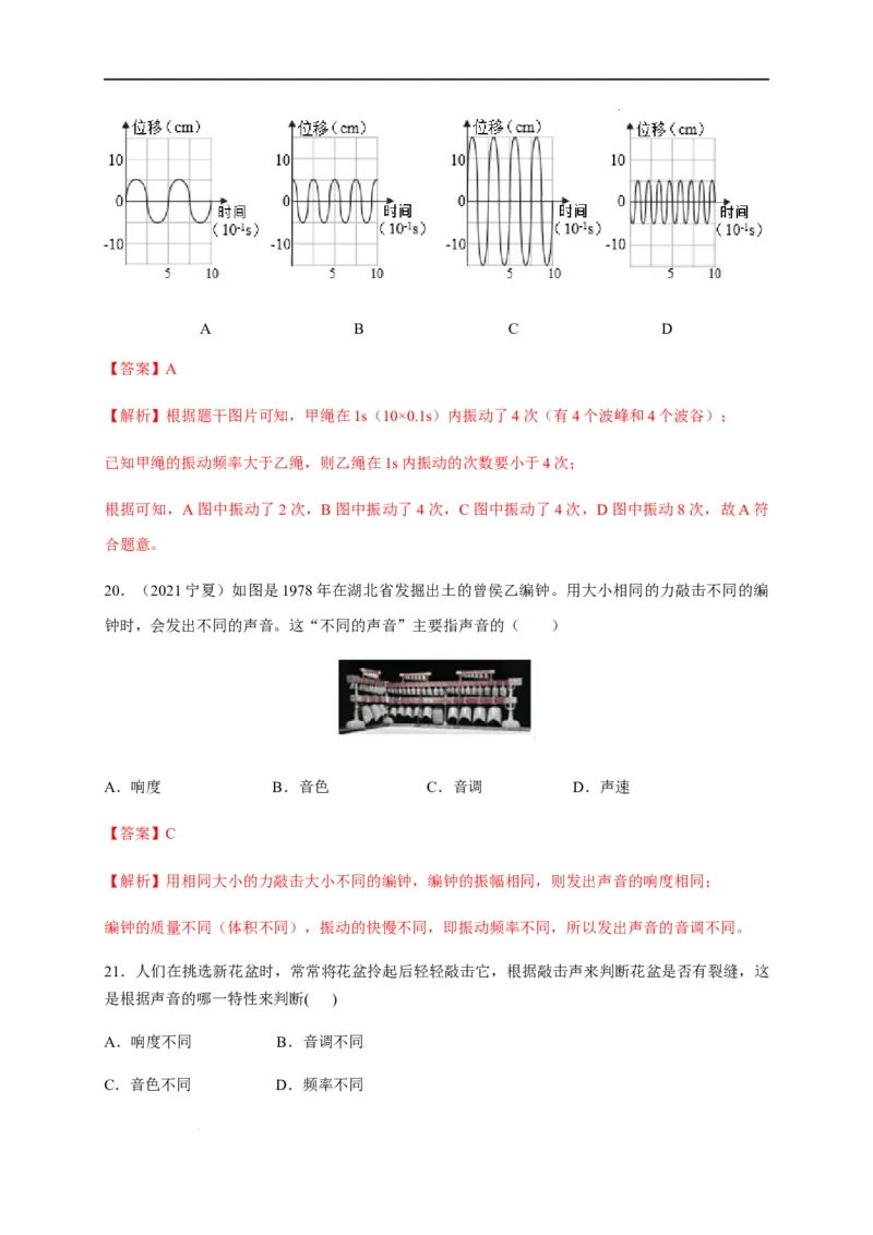 2.2声音的特性（解析版）_1、初中学习资料_4-4、物理_4-4-3、初二物理上册_2023更新_5人教物理试卷8上同步练习新