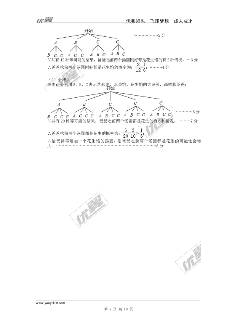 2015-2016学年度山东省济南市长清区北师大九年级上期末考试数学试题及答案_1、初中学习资料_4-2、数学_北师大版_北师大版初中数学9上_期中、期末真题
