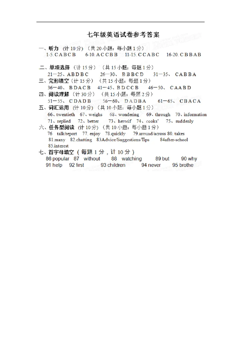 10.人教版七年级英语下册期末测试题_10（附答案）_1、初中学习资料_4-3、英语_4-3-2、初一英语下册_人教英语七年级下期末试卷（013份）