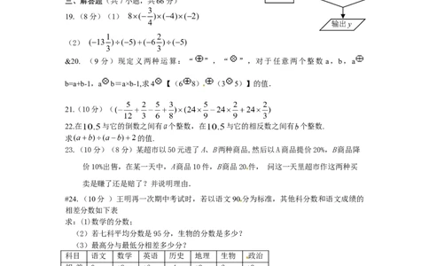 1.4有理数的乘除法同步训练_1、初中学习资料_4-2、数学_4-2-1、初一数学上册_人教数学七年级上课时练习（180份）_同步练习（第4套含答案）（共38份）_第1章有理数同步练习（5份打包）