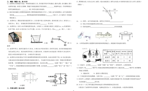 2018年山东省邹城市中考物理模拟试题（二）（无答案）_1、初中学习资料_4-4、物理_4-4-5、初三物理全册_2024更新_物理9年级全：2018年试题资料_2018年各地月考、期中、期末、模拟真卷