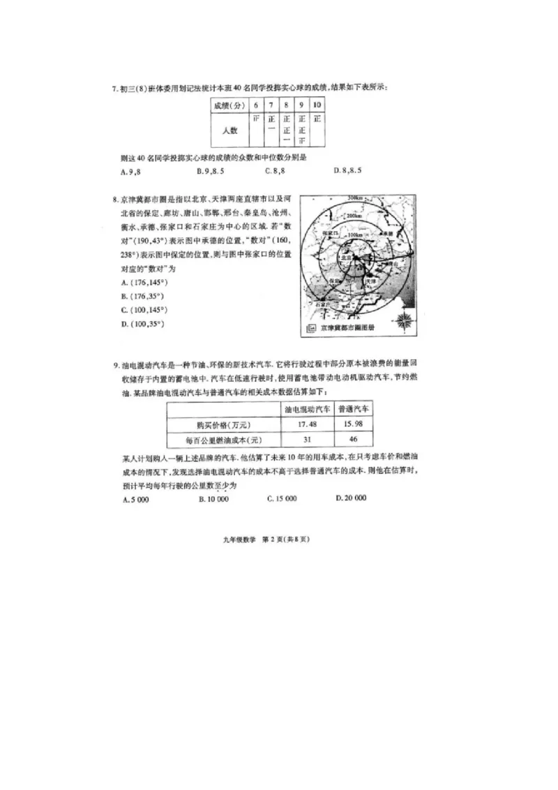 2016届九年级中考一模数学试题（扫描版）_1、初中学习资料_2024秋改版_七上数学最新版课件_北师大版七上课课件_数学中考真题卷（2019-2023）_名校真题试卷_联考、期中、期末、模考