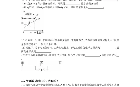 2015届九年级（下）质检化学试卷（五）（解析版）_1、初中学习资料_2024秋改版_九上化学课件最新版_化学中考真题卷（2019-2023）_名校真题试卷_联考、期中、期末、模考_往年真题