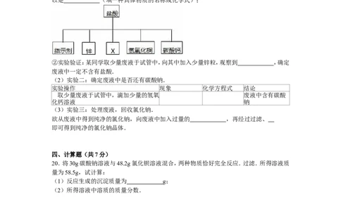 2015届九年级（下）质检化学试卷（五）（解析版）_1、初中学习资料_2024秋改版_九上化学课件最新版_化学中考真题卷（2019-2023）_名校真题试卷_联考、期中、期末、模考_往年真题