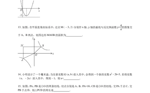 2016届九年级下学期入学数学试卷解析版_1、初中学习资料_2024秋改版_七上数学最新版课件_北师大版七上课课件_数学中考真题卷（2019-2023）_名校真题试卷_入学试卷