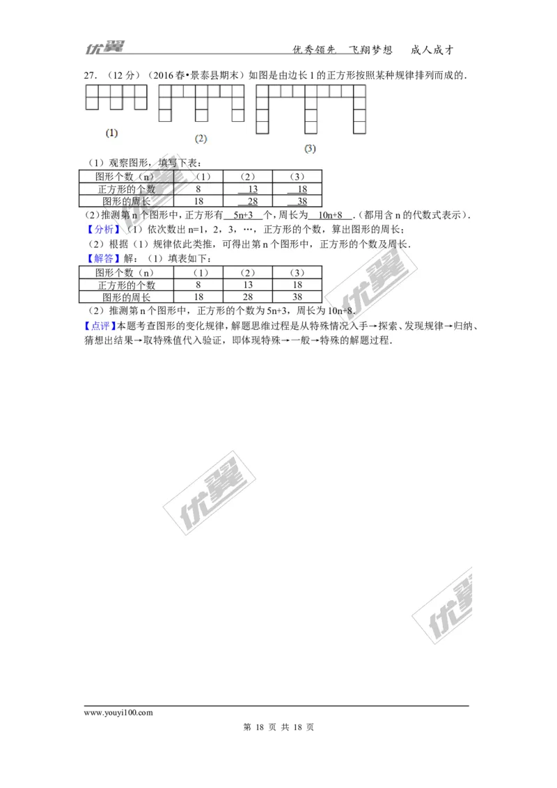 2015-2016学年甘肃省白银市景泰县七年级（下）期末数学试卷_1、初中学习资料_4-2、数学_北师大版_北师大版初中数学7下_北师大版初中数学7下_期中、月考、期末、中考真卷