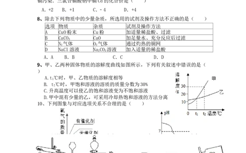 2016届九年级下学期期中考试理综化学试题_1、初中学习资料_2024秋改版_九上化学课件最新版_化学中考真题卷（2019-2023）_名校真题试卷_联考、期中、期末、模考_往年真题