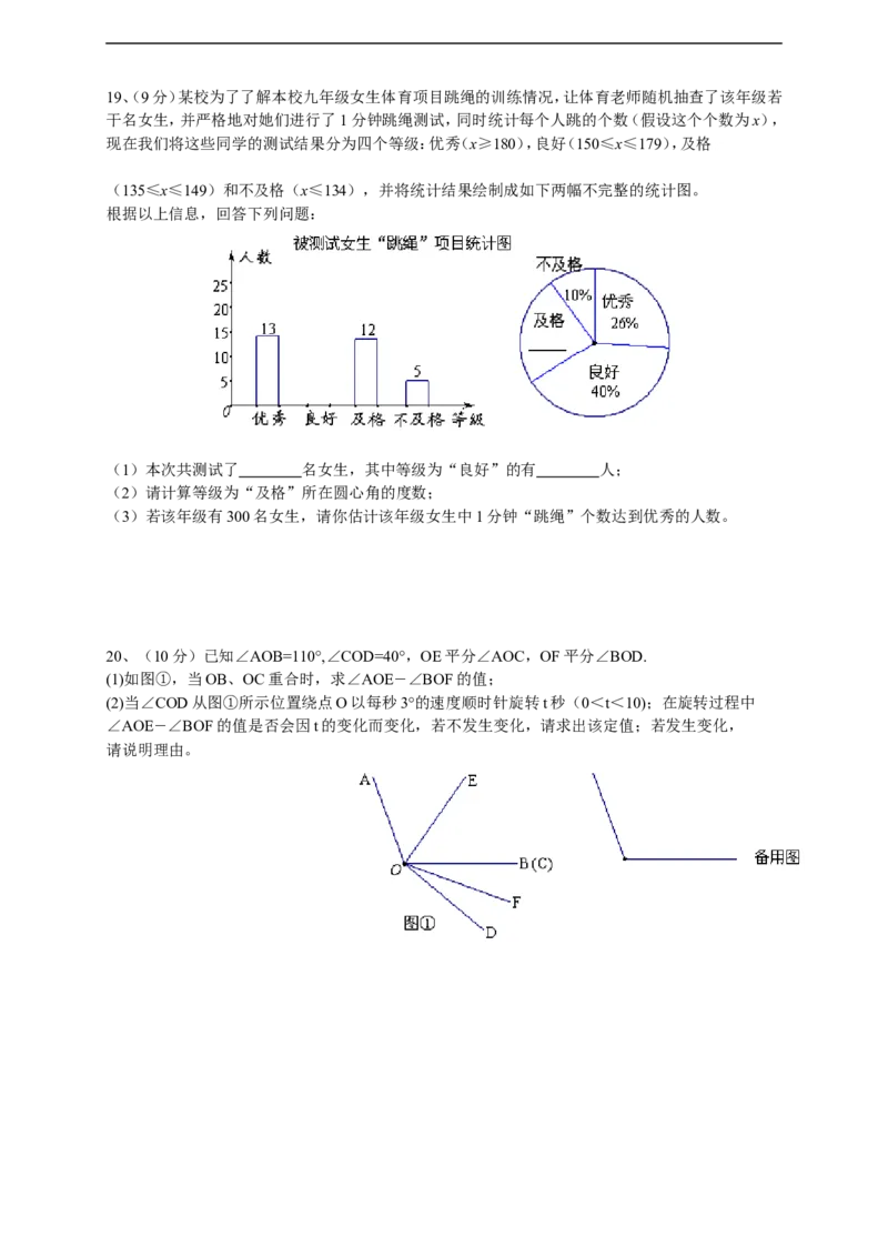 2016-2017四川省成都市金牛区期末考试七年级上数学试题（无答案）_1、初中学习资料_4-2、数学_北师大版_北师大版初中数学7上_北师大7上历年真题