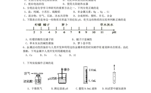 2015届九年级下学期期末测试化学试题_1、初中学习资料_2024秋改版_九上化学课件最新版_化学中考真题卷（2019-2023）_名校真题试卷_联考、期中、期末、模考_往年真题