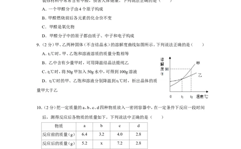 2019年甘肃省天水市中考化学试卷_1、初中学习资料_2024秋改版_九上化学课件最新版_化学中考真题卷（2019-2023）_2019中考化学_甘肃