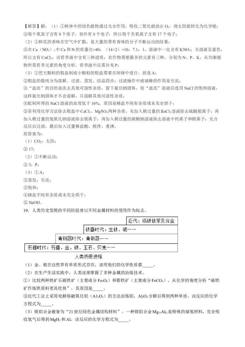 2019年江苏省盐城市中考化学真题（word版，含解析）_1、初中学习资料_2024秋改版_九上化学课件最新版_化学中考真题卷（2019-2023）_2019中考化学_江苏