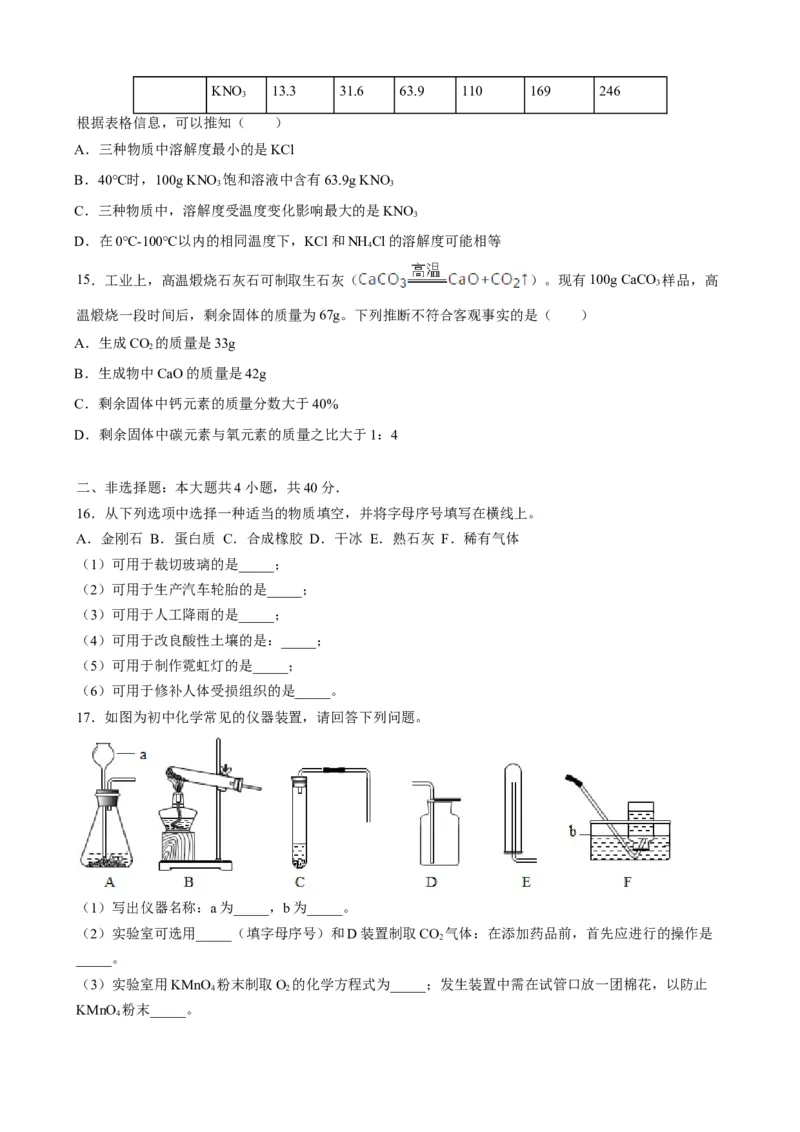 2019年江苏省盐城市中考化学真题（word版，含解析）_1、初中学习资料_2024秋改版_九上化学课件最新版_化学中考真题卷（2019-2023）_2019中考化学_江苏