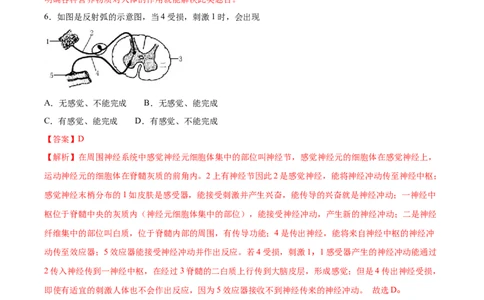2020-2021学年七年级生物下学期期末仿真模拟冲刺卷（人教版）05（解析版）_1、初中学习资料_4-6、生物_4-6-2、初一生物下册_期末试卷（7份）