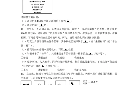 2021年四川省遂宁市初中毕业暨高中阶段学校招生考试化学真题_1、初中学习资料_2024秋改版_九上化学课件最新版_化学中考真题卷（2019-2023）_2021中考化学_四川省