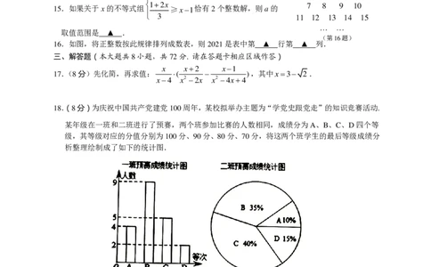 2021年湖北省荆门市中考数学真题（PDF可编辑，含答案）_1、初中学习资料_2024秋改版_七上数学最新版课件_北师大版七上课课件_数学中考真题卷（2019-2023）_2021年中考数学试卷_湖北