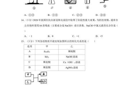 2020年广东省中考化学试卷_1、初中学习资料_2024秋改版_九上化学课件最新版_化学中考真题卷（2019-2023）_2020中考化学_广东_2020年广东各地中考化学试题