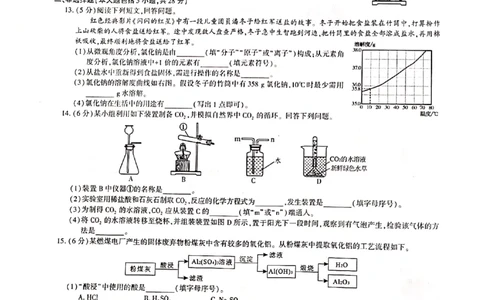 2021年安徽省化学中考试卷及答案_1、初中学习资料_2024秋改版_九上化学课件最新版_化学中考真题卷（2019-2023）_2021中考化学_统一命题