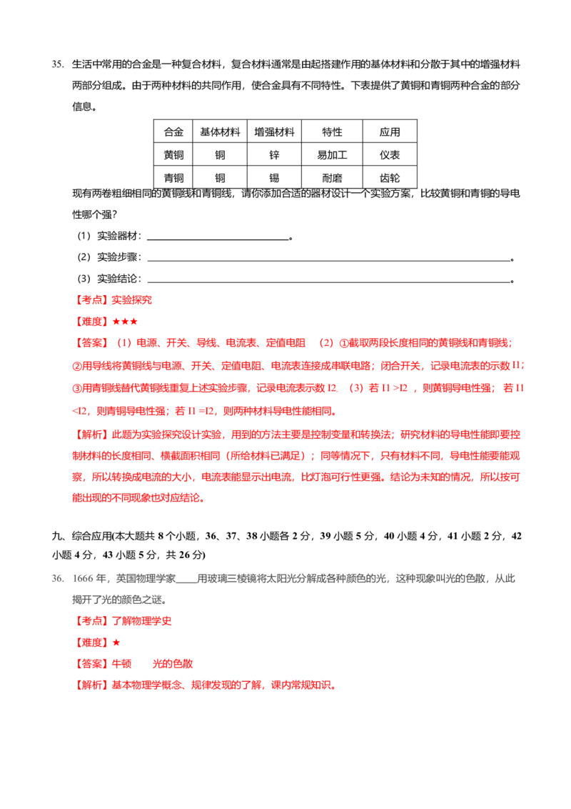 2021年中考物理试卷&mdash;&mdash;物理解析_1、初中学习资料_2024秋改版_八上物理课件最新版_物理中考真题卷（2019-2023）_2021中考物理试卷_山西_2021年山西省中考物理真题