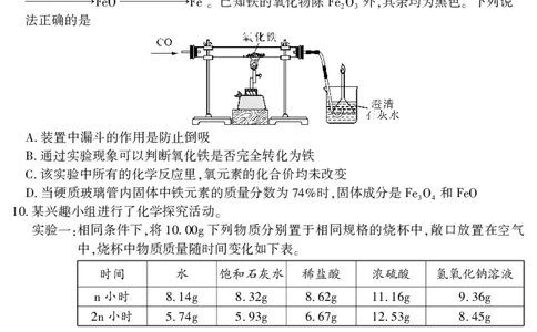 2020贵州省遵义市中化学理试题_1、初中学习资料_2024秋改版_九上化学课件最新版_化学中考真题卷（2019-2023）_2020中考化学_贵州_2020贵州省遵义市中化学理试题