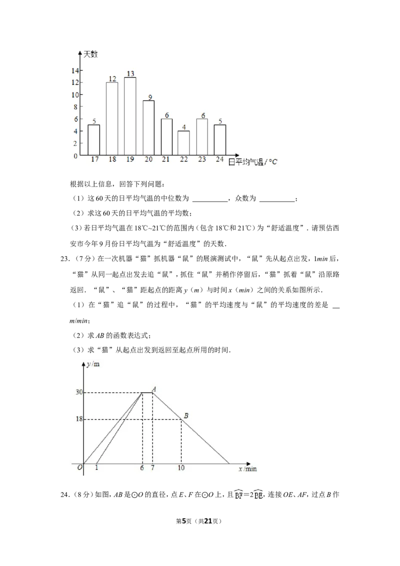 2021年陕西省中考数学试卷_1、初中学习资料_2024秋改版_七上数学最新版课件_北师大版七上课课件_数学中考真题卷（2019-2023）_2021年中考数学试卷_陕西