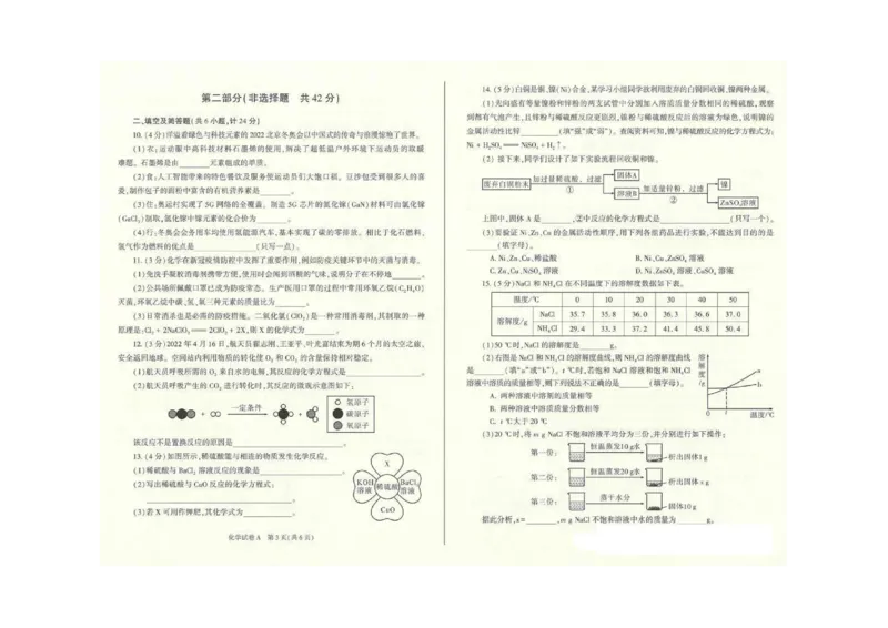 2022年陕西省中考化学真题（A卷）_1、初中学习资料_2024秋改版_九上化学课件最新版_化学中考真题卷（2019-2023）_2022中考化学_陕西