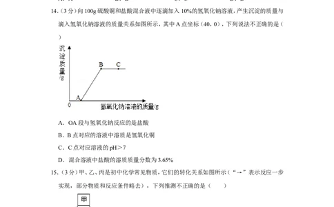 2022年湖南省岳阳市中考化学试卷_1、初中学习资料_2024秋改版_九上化学课件最新版_化学中考真题卷（2019-2023）_2022中考化学_湖南_2022年湖南省岳阳市中考化学试卷