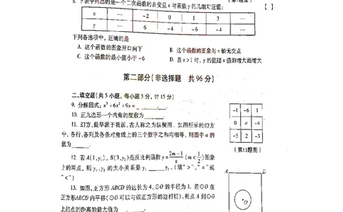 2021年陕西省学业初中考试数学试（图片）卷_1、初中学习资料_2024秋改版_七上数学最新版课件_北师大版七上课课件_数学中考真题卷（2019-2023）_2021年中考数学试卷_陕西