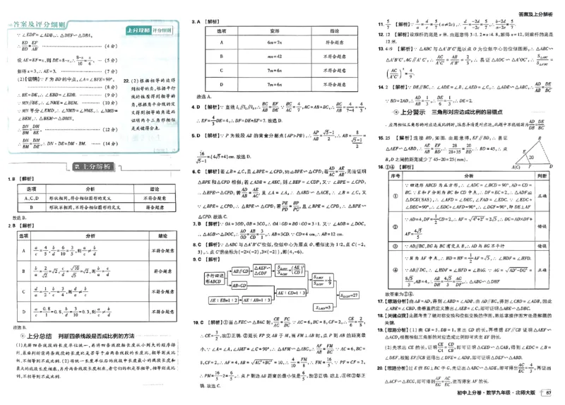 2025《初中上分卷&bull;单元诊断自查》数学9上(BS)答案_1、初中学习资料_24秋试卷_2024秋初中必刷题上分卷九科电子版_数学（人教+北师大）