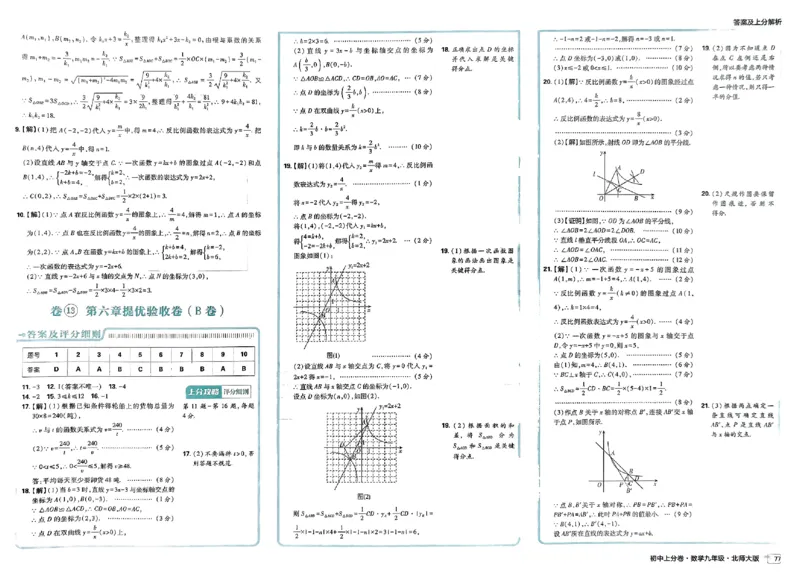 2025《初中上分卷&bull;单元诊断自查》数学9上(BS)答案_1、初中学习资料_24秋试卷_2024秋初中必刷题上分卷九科电子版_数学（人教+北师大）