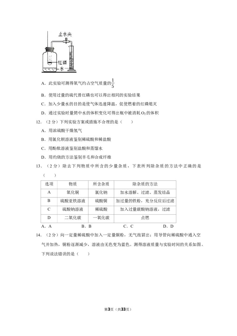 2023年海南省海口市琼山区初中中考化学模拟试卷（一）_1、初中学习资料_2024秋改版_九上化学课件最新版_化学中考真题卷（2019-2023）_名校真题试卷_联考、期中、期末、模考
