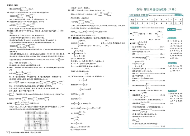 2025《初中上分卷&bull;单元诊断自查》数学8上(BS)答案_1、初中学习资料_24秋试卷_2024秋初中必刷题上分卷九科电子版_数学（人教+北师大）