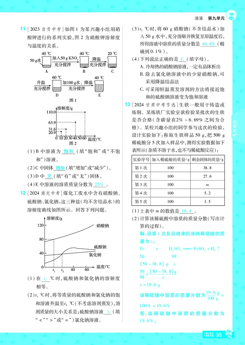 2025《初中化学&bull;一遍过》9下(RJ)教用_1、初中学习资料_24秋试卷_2025春季初中《一遍过》下册_2025《初中化学&bull;一遍过》9下(RJ)_教用
