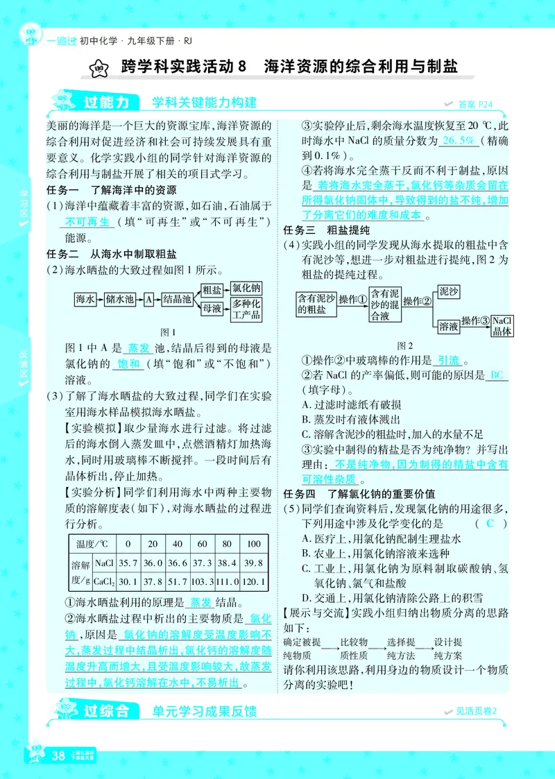 2025《初中化学&bull;一遍过》9下(RJ)教用_1、初中学习资料_24秋试卷_2025春季初中《一遍过》下册_2025《初中化学&bull;一遍过》9下(RJ)_教用